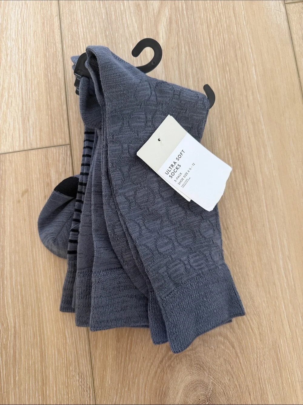 Nordstrom Gray Men's Ultra-Soft Dress Socks - 3 Pack